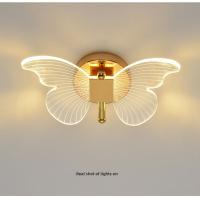 Lámpara De Pared Mariposa Luces Modernas Minimalistas Nórdicas Para Sala De Estar Dormitorio Pasillo LED Iluminación Interior - details 14