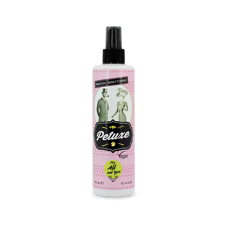 Petuxe Cosmetics Acondicionador Bifásico para Perros - Spray Desenredante y Secado - Todo Tipo de Pelo y Razas - Hidratación y Brillo - 74% Ingredientes Naturales - Ideal para Pelo Largo - 1