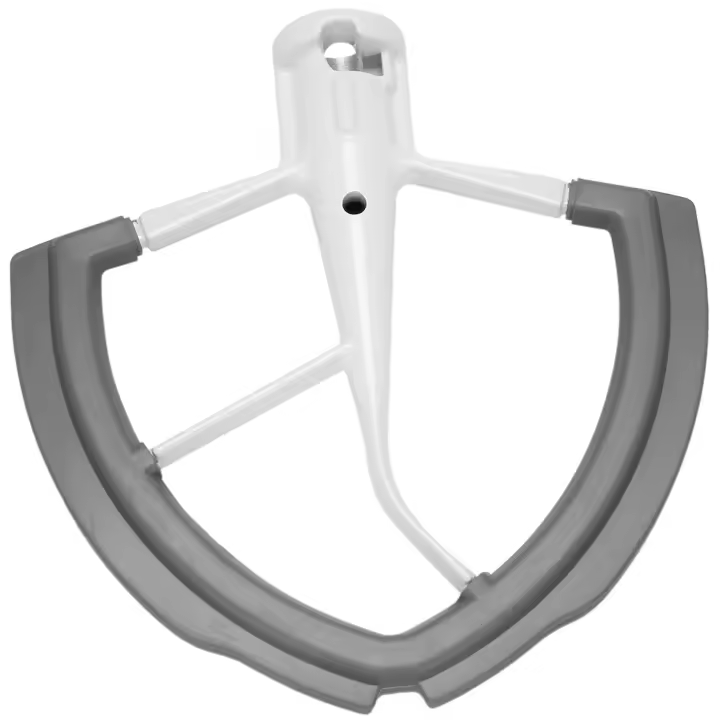 Batidor de borde Flexible para tazón KitchenAid, mezclador de soporte de elevación, paleta de mezcla de masa de 6 cuartos con bordes de silicona flexibles - 1