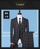 Traje 3 Piezas Para Hombre Elegante Y Moderno Conjunto De Negocios Con Chaqueta Chaleco Y Pantalones Estilo Casual Formal - details 12