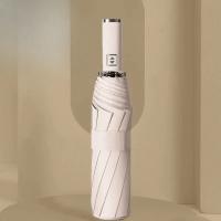 Paraguas Automático Plegable De Estilo Coreano Para Mujeres Estudiantes Grande Doble Uso Contra El Sol Y La Lluvia - details 6