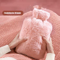Calentador De Mano Suave Para Invierno Bolso De Agua Caliente De Peluche Grande Reutilizable 2000/1000ml Almohadilla Calefactora Para Hombro - details 1