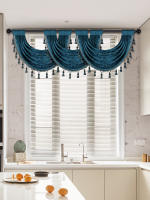 Valance De Estilo Europeo Sólido De Terciopelo Con Borlas Para Decoración De Ventanas Puertas Y Habitaciones Material De Poliéster 1 Pieza - details 10