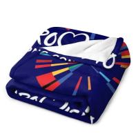 Manta De Viaje Suave Y Térmica Para Eurovision Song Contest Clásico Logo Manta De Verano Para Cama Material Poliéster Pelo De Coral Rectangular Para Adultos - details 3