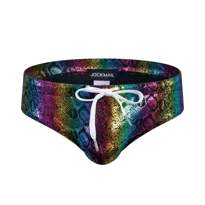 Short De Baño Para Hombre Con Acolchado Y Push up Estilo Sexy Verano Playa Surf Ropa De Playa Traje De Baño Con Patrón De Flores - 1