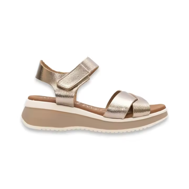 Calzado Sandalias marca Oh! My Sandals modelo 5413-Cv para mujer en color metal - 1