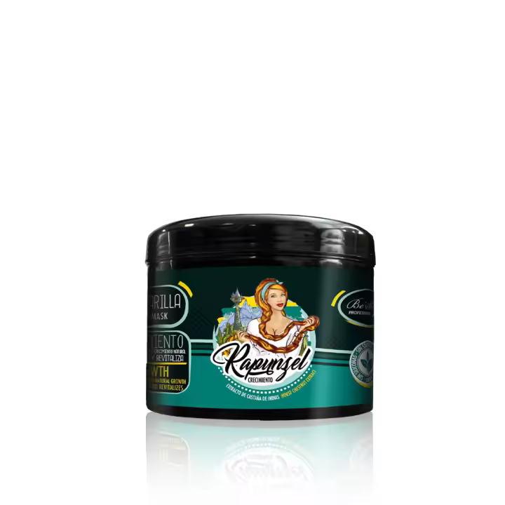 Be´Shyne® Mascarilla Rapunzel, 500gr, reestructura y revitaliza el crecimiento. - 1