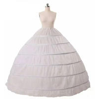 Petticoat Crinolina Vintage Slip Hoop Skirt Underskirt Para Traje De Boda Vestido Many Estilos De Poliéster Técnica Crocheted - details 32