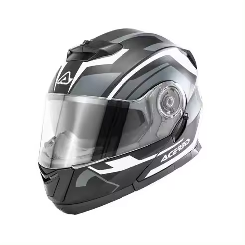 Casco Acerbis Serel Negro Mate Gris - 1