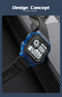 Reloj Deportivo SKMEI Japonés Digital Multifuncional Para Hombres Resistente Al Agua 5Bar Cronógrafo Reloj De Pulsera Con Luz Trasera Y Alarmas - details 3