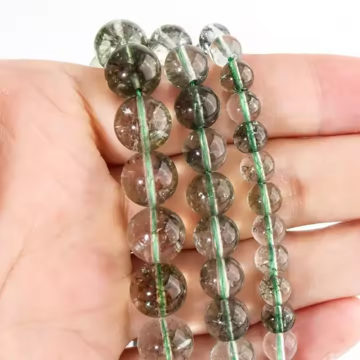 Crystals Verdes Fantasma De Cristal Phantasmal Redondos Para Joyería Hecha a Mano Pulseras Collares Accesorios 6 8 10mm - 1