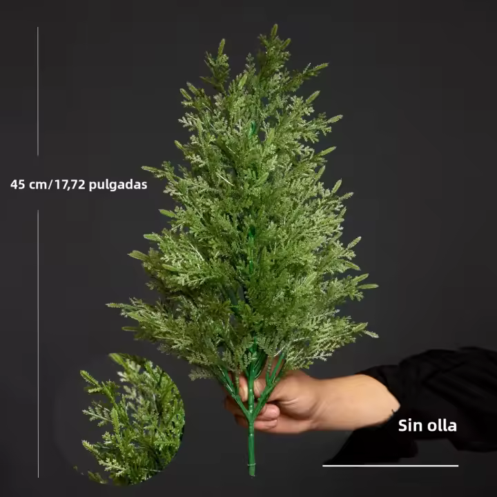 Pequeña Árbol De Navidad Artificial 45cm Verde Pino Falso Plantas De Navidad Para Decoración De Mesa Regalos Para Fiesta De Navidad Y Decoración De Hogar - 1
