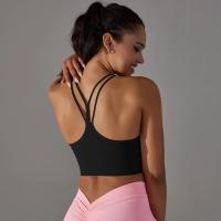 CA Sujetador short Deportivo sin costura para Mujer, ropa interior para Gimnasio, Fitness, ropa de entrenamiento de Dot Con espalda Cruzada, ropa Deportiva para correr, Chaleco de Yoga - details 4