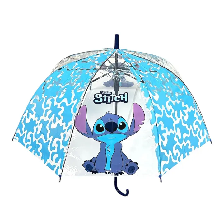 Stitch Boy Stitch Girl Paraguas Transparente Campana 46cm Manual - Paraguas Infantiles - 1