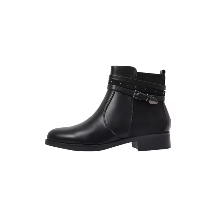 Limma SHAN Botines Planos Mujer Negro - 1