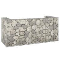 vidaXL Muro de Gaviones para Contenedor de Basura Acero Cobertizo Cubos Cesta Dimensiones 110 x 100 x 110 cm,  180 x 100 x 110 cm,  254 x 100 x 110 cm y mas - details 2