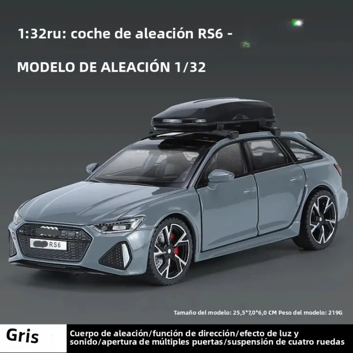 Modelo De Coche De Aleación Aodi RS6 Quattro Estación Wagon 1:32 Con Sonido Y Luz Regalo Para Niños Decoración De Vehículos Metal - 1