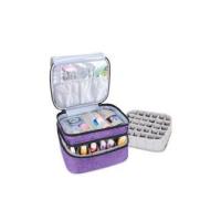 Bolsa de almacenamiento &; Barniz &; Ongles - &; Estuche De Barniz &; Clavos &; Estuche de transporte para esmalte &; Clavos, para organizador de aceites esenciales para aceite de fragancia y accesorios (gris,) 30 botellas - details 0