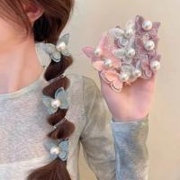 Cinturones Elásticos Para Pelo De Mujer Y Niñas Con Diseño De Mariposa Accesorios Para Cabello De Espiral De Goma Para Colas De Caballo - details 0