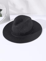 Sombrero De Paja Grande Plegable Para El Verano Con Sombra Personalizable Ecológico Transpirable Para Exteriores Y Playas Protección Solar Amplio - details 4