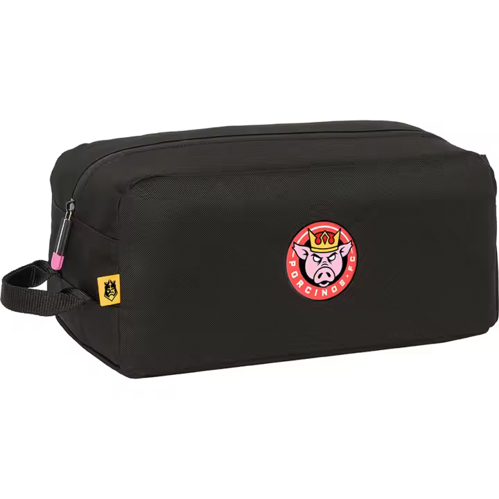 SAFTA - Zapatillero Kings League Porcinos, Diseño Compacto y Funcional - Ideal para Viajes y Gimnasio, Compartimento Transpirable - Material Resistente y Duradero - 1