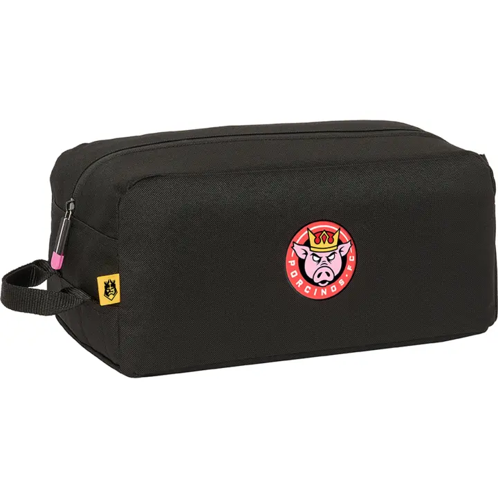 SAFTA - Zapatillero Kings League Porcinos, Diseño Compacto y Funcional - Ideal para Viajes y Gimnasio, Compartimento Transpirable - Material Resistente y Duradero - 1