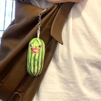 Llavero De Peluche En Forma De Sandía Divertida Creativa Muñeco De Fruta Para Bolso De Mujer Y Mochila De Niños Regalo De Cumpleaños Accesorios - details 3