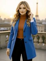 Abrigo De Lana Para Mujer Otoño Invierno Estilo Callejero Popular Outerwear Grueso Ropa Caliente Casuaria Turn-Down Collar - details 1