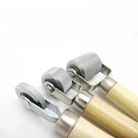 Herramienta De Rodillo Para Silenciar Sonido De Audio De Coche Herramienta De Presión Manual Para Ruedas De Automóvil Con Mango De Metal Y Madera - details 2