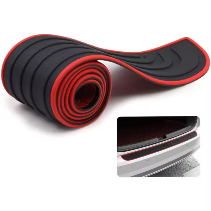 Protector de parachoques trasero de coche, protectores de umbral de puerta de coche antiarañazos, protectores universales para camionetas, SUV (36" x 2,75") - 1