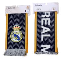 Bufanda Clásica Real Madrid Blanco-azul-negro 140x20cm 100% Acrílico - details 0
