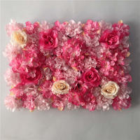 Pared De Flores Artificiales Rosa De Seda Para Decoración De Bodas Bebés Y Navidad Estilo De Hojas Verdes Y Rosas Tamaño Grande - details 22
