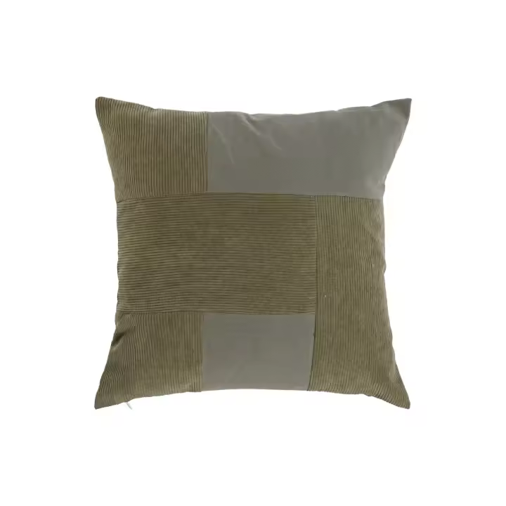 COJIN ALGODON 45X45 420 GR. PATCHWORK VERDE TX213483 - EL MEJOR COMPLEMENTO PARA TU HOGAR FIJALO - 1
