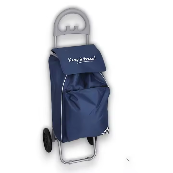 Carro de Compra con Bolso Térmico - Colores Variados - Dimensiones 34,5X28X95cm - Karawan. - 1