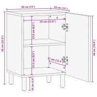 vidaXL Mueble de baño de madera de ingeniería negro 38x33x58 cm - details 6