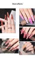 Kit De Estampado De Uñas LULAA Con Doble Cabeza Y Desbasteador Herramientas De Manicura Accesorios Para Uñas Silicona Transparente - details 5