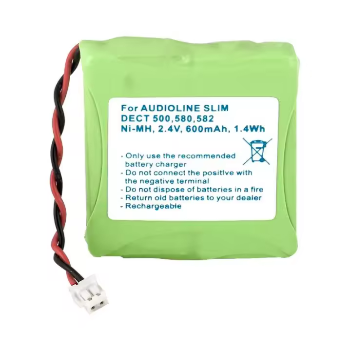 Pack de baterías para Teléfono 2,4V/600mAh NI-MH - 1