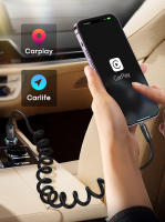 Cable USB Tipo C QOOVI 240W 4-en-1 Retráctil Super Carga Rápida Para iPhone 16 14 Laptop Samsung Xiaomi Con LED Y Transferencia De Datos Hasta 480Mbps - details 5