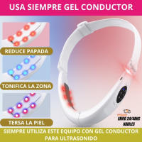 Dispositivo Reductor de Papada Firmeza Facial Cara Tonificador Masajeador de Rejuvenecimiento de Cuello Radiofrecuencia Facial Terapia LED Electroestimulador Facial Papada Masaje Sonico Tratamiento Antienvejecimiento - details 2