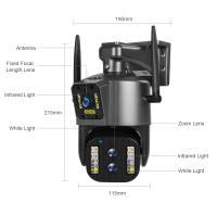 Cámara IP de 12 MP y 6 K para exteriores, WiFi, PTZ, tres lentes, pantalla dual, zoom óptico de 10X, seguimiento automático, cámara de seguridad CCTV impermeable - details 8