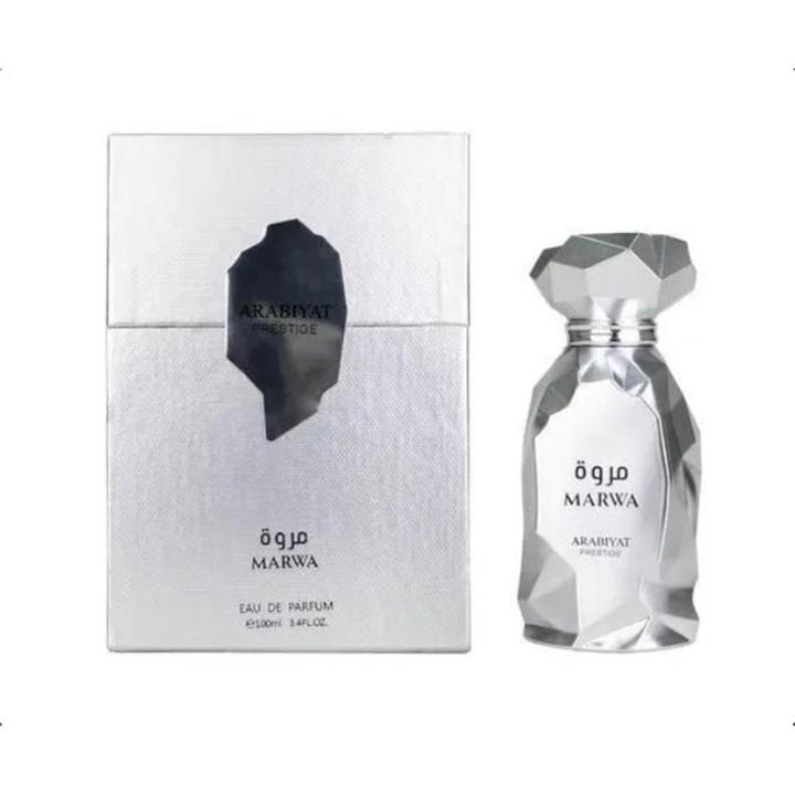 Arabiyat Prestige Marwa Eau de Parfum 100 ml Plata Perfume Hombre — oferta en Miravia