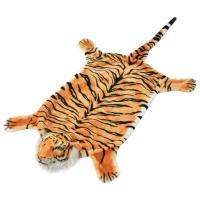 vidaXL Alfombra de Tigre de Peluche 144 cm Alfombrilla Infantil Suave Color Blanco,  Marrón, y mas - details 1