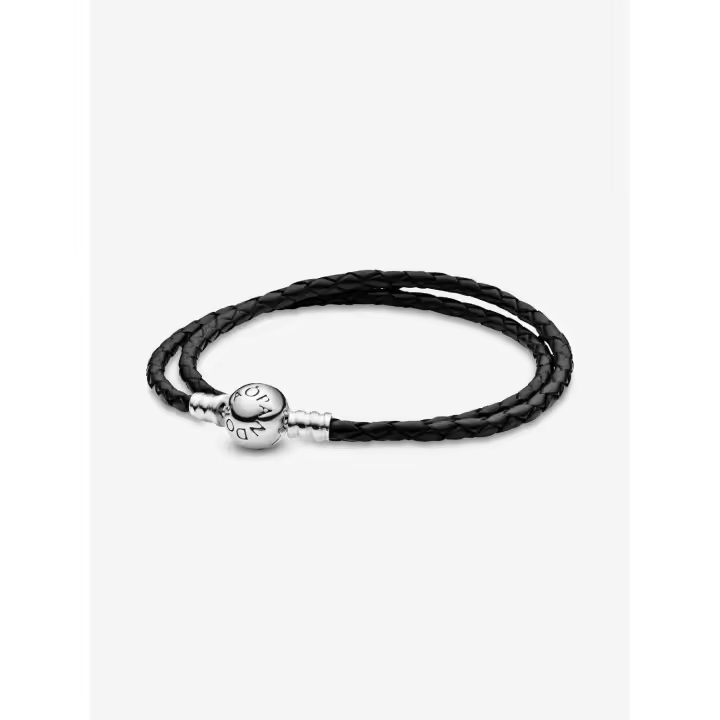 Pandora - Pulsera Pandora Moments de cuero Negro - 1