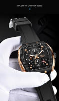 Reloj De Pulsera De Cuarzo LIGE Para Hombre Marca Top Lujo Deportivo Militar Casual Con Cronógrafo Y Resistencia Al Agua - details 6