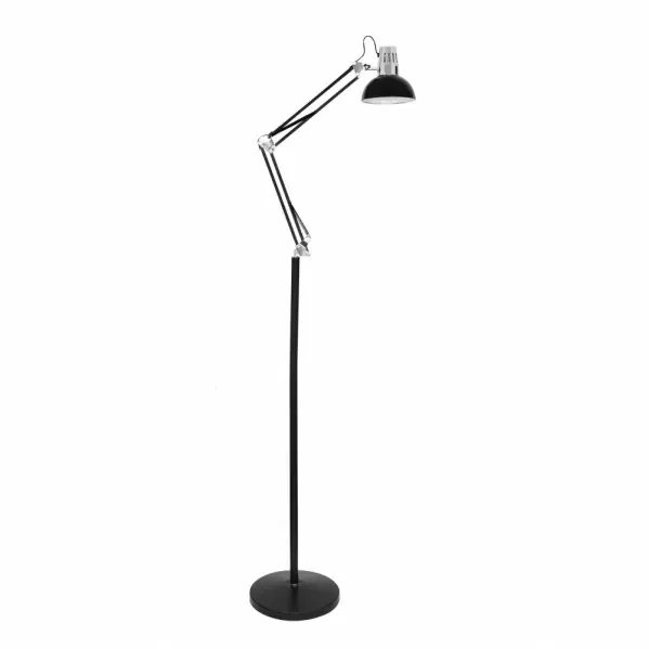 Flexo de Pie Articulable Rutilo Negro/Cromo 180x28x28 Cm - FABRILAMP - 1