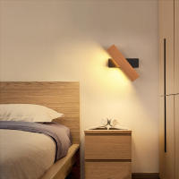 Aplique de pared LED giratorio de 360 °, aplique de pared para interiores, Luz Cálida de 4 W - details 3