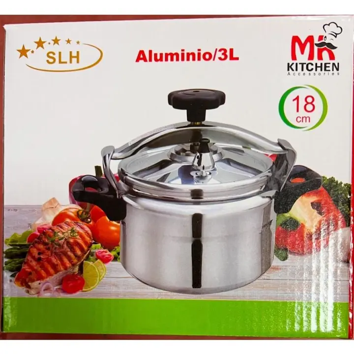 Olla a Presión Industrial de 3L / 4L / 8L / 10L 12L – Aluminio Reforzado para Cocina Profesional y Hogar - 1