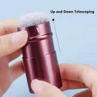 Cepillo De Maquillaje Retráctil Kabuki Multifuncional Portátil Para Viajes Para Líquidos Crema Y Polvo Flawless De Nylon Sin Alergias - details 3