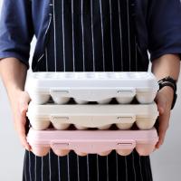 Juego de 2 refrigerador huevo titular plástico huevo titular para 12 huevos con tapa (caqui) - details 2