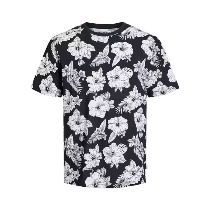 JACK & JONES - Camiseta All Over Print con estampación para Hombre color negro de marca - 1
